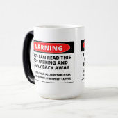 Magique Si Vous Pouvez Lire, Retournez Loin Drôle - Mug Mo (Devant gauche)