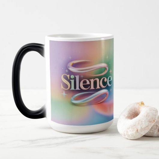 Magique Silence Meditation Pastel Starry Morphing Mug (Avec donut)