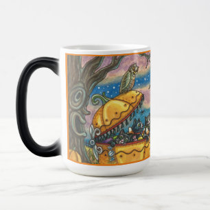 MAGIQUE SORTE, CHAT NOIR BÉBÉ BUGGY HALLOWEEN MORPHING MUG
