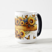 Magique Sunflower and Butterfly Mug Wrap (Devant droit)