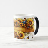 Magique Sunflower and Butterfly Mug Wrap (Devant droit)