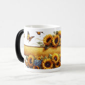 Magique Sunflower and Butterfly Mug Wrap (Devant gauche)