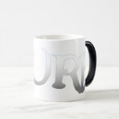 Magique Surf fondu blanc morphing mug (Devant droit)