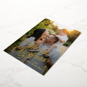 Magique Temps Joyeux Noël Foil Carte de vacances (Rotation)