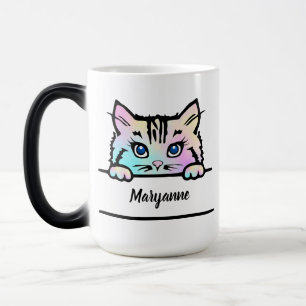 Magique Tie Dye Kitty Mug