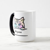 Magique Tie Dye Kitty Mug (Devant gauche)