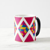 Magique Triangles géométriques rétro-vibrants - Mug de Mor (Devant droit)