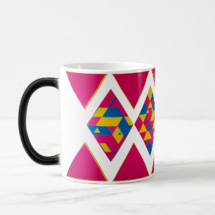 Magique Triangles géométriques rétro-vibrants - Mug de Mor