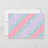 Magique Unicorn Anniversaire Merci Cartes (Dos)