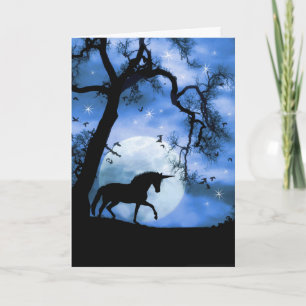 Magique Unicorn Bonne carte d'anniversaire