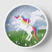 Magique Unicorn filles horloge murale (Recto)