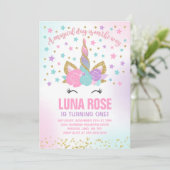 Magique Unicorn Invitation Anniversaire Unicorn Pa (Debout devant)