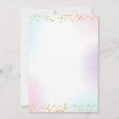 Magique Unicorn Invitation Anniversaire Unicorn Pa (Dos)