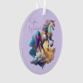 Magique Unicorne Imaginaire nuages beau Anniversai (devant)