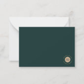 Magique vert et Brown Luna Moth Carte de remerciem (Dos)