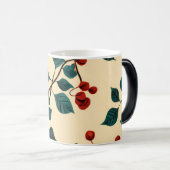 Magique Vintage Botanical Leaf Pattern Mug Desig (Devant droit)