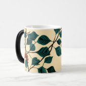 Magique Vintage Botanical Leaf Pattern Mug Desig (Devant gauche)