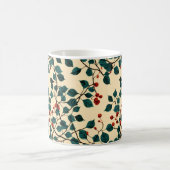 Magique Vintage Botanical Leaf Pattern Mug Desig (Centre)