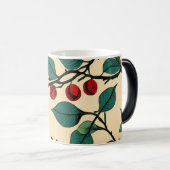 Magique Vintage Botanical Leaf Pattern Mug Desig (Devant droit)