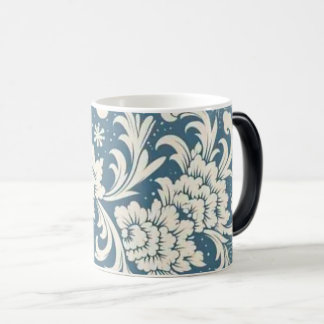 Magique Vintage Floral Ceramic Mug | Blue & White Botanica