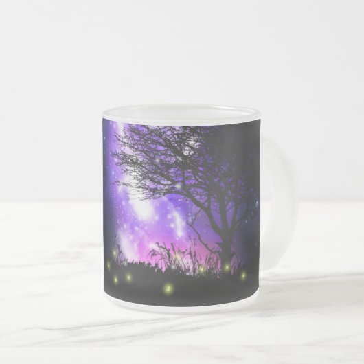 Magique Voie Lactée Frosted Glass Café Mug (Devant droit)