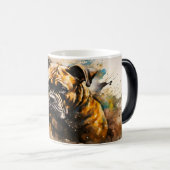 Magique Watercolor Dog Mug Wrap (Devant droit)
