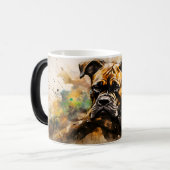 Magique Watercolor Dog Mug Wrap (Devant gauche)