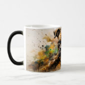 Magique Watercolor Dog Mug Wrap (Gauche)