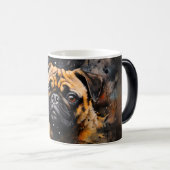 Magique Watercolor Dog Mug Wrap (Devant droit)