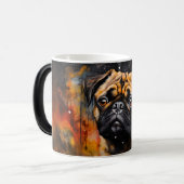 Magique Watercolor Dog Mug Wrap (Devant gauche)