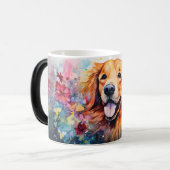 Magique Watercolor Dog Mug Wrap (Devant gauche)