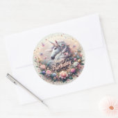 Magique Whimsy : Unicorn Anniversaire Stickers Bas (Enveloppe)