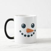 Magique White Snowman Features Carrot Morphing Mug (Gauche)