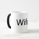 Magique Wifey - Mug de Morphing noir/blanc 11 oz (Devant gauche)