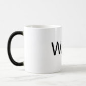 Magique Wifey - Mug de Morphing noir/blanc 11 oz (Gauche)