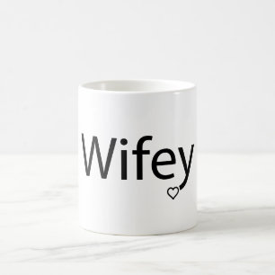 Magique Wifey - Mug de Morphing noir/blanc 11 oz
