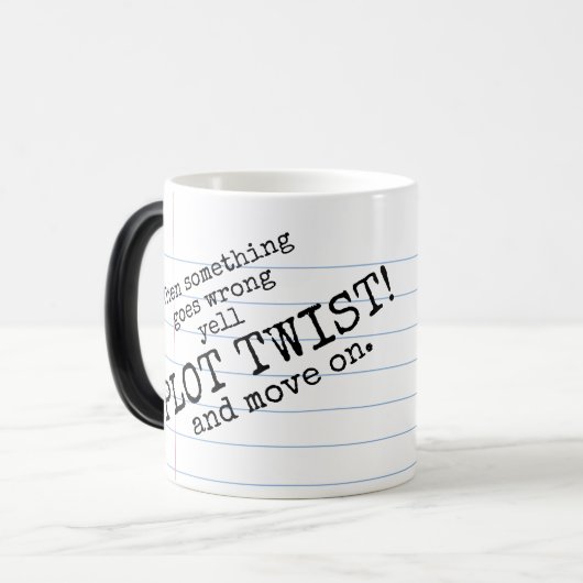 Magique "Yell PLOT TWIST ! & Aller à" Mug de Morphage (Devant gauche)