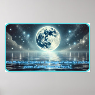 Magisch Aurora maanlicht Poster