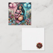 Magisch Baby shower | genderonthulling Notitiekaartje (Voorkant / Achterkant)