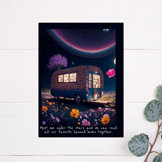 Magisch Banque Bookmobile Briefkaart