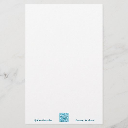 Magisch boek invoegen Abra-Cada-Bra Briefpapier (Achterkant)