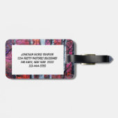 Magisch bos bagagelabel (Achterkant horizontaal)