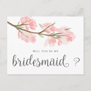 Magisch bos   Briefkaart van Bridesmaid
