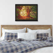 Magisch bos canvasprint canvas afdruk (Insitu (Slaapkamer))
