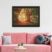 Magisch bos canvasprint canvas afdruk (Insitu (Woonkamer))