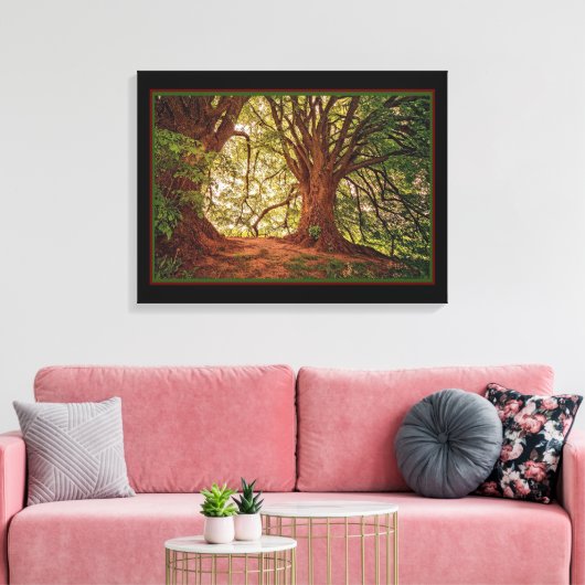 Magisch bos canvasprint canvas afdruk (Insitu (Woonkamer))