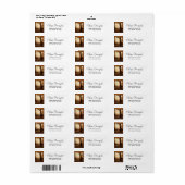 Magisch bos met Fairy Lights Adres Etiket (Full Sheet)