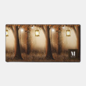 Magisch bos met Fairy Lights Bureaumat (Voorkant)