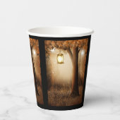 Magisch bos met Fairy Lights Papieren Bekers (Achterkant)