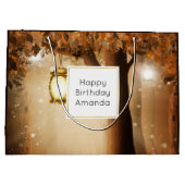 Magisch bos met Fairy Lights Verjaardag Groot Cadeauzakje (Achterkant)